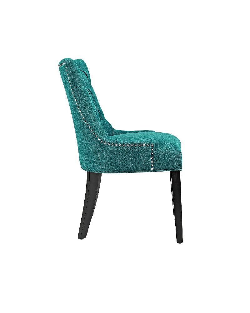 Vinyl and Fabric Dining Chair - Image 2