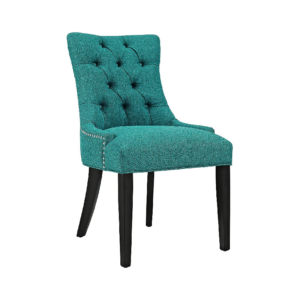 Vinyl and Fabric Dining Chair